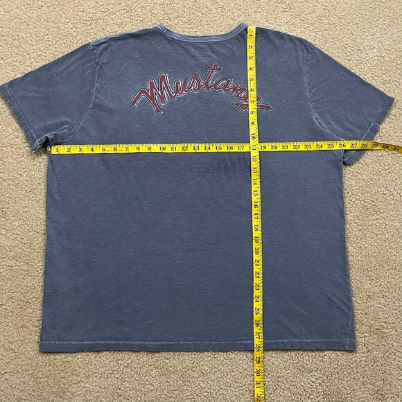Lucky Brand Ford Mustang Graphic T Shirt Blue Size 2XL - Picture 6 of 6